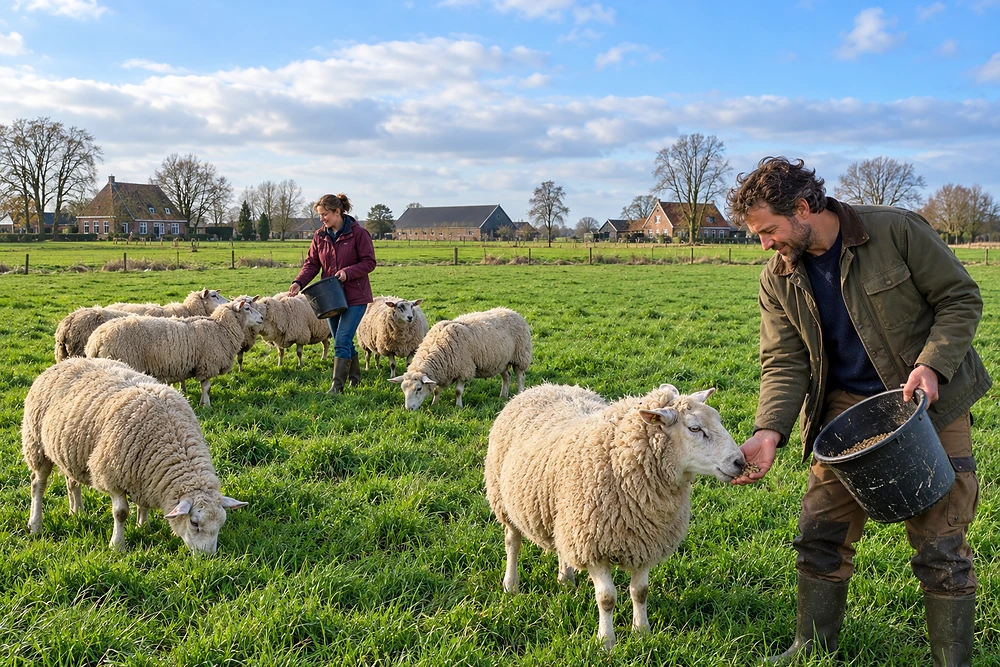Schapen voeren